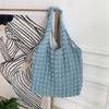 Bolsa Colete Nuvem Bolha, Bolsa de Ombro Floral, Bolsa de Lona para Estudante Feminina, Bolsa Tote Simples, Nuvem Macia Fofa da Moda