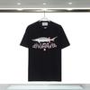 Camiseta de manga corta para hombre con estampado Casablanca Fantasy Gate Casa, marca de moda transfronteriza de stock a largo plazo