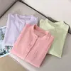 3 ColoresPijamas de Algodón Burbuja para Mujer, Cárdigan Holgado Casual de Primavera y Otoño, Conjunto de Manga Larga y Pantalón Largo
