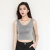 Camisola de Modal para Mujer 2026 Nuevo Estilo de Verano, que Muestra el Abdomen, Ajustada, Capa Base, Top Corto