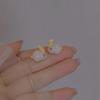 Pendientes vintage de imitación de jade con forma de conejo, con un bonito sentimiento de viento, para el año de la vida, regalo del zodiaco 2023.