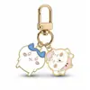 Chaveiro Esmaltado Desenho Estrela Pequena Série Baseball Pingente Fofo para Bolsa Decoração de Mochila de Estudante Venda por Atacado