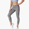 Calça Camuflada de Cintura Alta Levanta Bumbum Justa Calça Pêssego para Quadril Fitness Esportiva Transfronteiriça Europeia e Americana Calça Cropped Calça de Yoga Sem Costura
