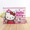 Bolsa para lápices de estudiante Bolsa para exámenes Bolsa de archivo de clasificación por materia Cuadrícula Linda Bolsa con cremallera KT A4 A5 B6 Bolsa de almacenamiento