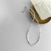 Collar de Perlas de Agua Dulce Piedra Negra Plata Rota Amatista Piedra Natural Sentido de Alta Calidad Explosivo Estilo Ins para Mujer Cadena para Clavícula Versátil