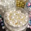 Perla Simulada Cáñamo Flujo Bola Ruidosa Relleno de Pegamento Material Hecho a Mano DIY Pellizcar Bola Hecha a Mano Relleno de Pegamento en Crema
