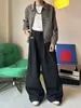 Chaqueta de alta gama de pata de gallo con cuello de pana, estilo Príncipe de Gales, Chaqueta estilo Old Money