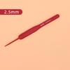 Rojo asa suave hecho a mano ganchillo hogar metal suéter lana gancho traje tejido material herramienta fábrica venta directa