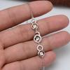 Pulsera de Flores de Plata S925 con Accesorios de Perlas DIY para Mujer Moda Europea y Americana Pulsera de Cuentas de Pan Joyería Semiterminada Moderna 525