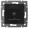 Enchufe de pared conmutador concatemer panel de PC negro mate enchufe de interruptor de combinación libre europeo francés
