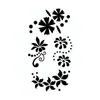 Nuevas pegatinas de tatuajes de purpurina creativas de bricolaje transfronterizas de Amazon para niños y adultos, Y2K Navidad Halloween