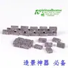 Adornos para terrarios de musgo, decoraciones de pared, ladrillos pequeños, ladrillos, decoraciones para plantas suculentas en maceta, manualidades de resina