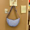 Bolsas de Moda de Este Año 2025 Nuevo Estilo Pareja Bolso Cruzado Tipo Dumpling Bolso de Hombro de Lona Versátil para Mujeres