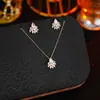 Conjunto de Brincos e Colar Weidni de Luxo Acessível, High-End, Elegante, Moderno e Versátil, Atacado para Mulheres
