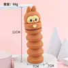 Estojo de lápis retrátil de silicone com tema de desenho animado transfronteiriço, estojo fofo e de grande capacidade com zíper, organizador de material escolar para alunos do ensino fundamental
