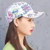 Gorra de Béisbol de Verano con Graffiti para Hombre, Gorra Hip-Hop Estampada Estilo Urbano Juvenil, Gorra Versátil Casual para Sombrear el Sol para Mujer