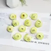 Flores artificiales, cabezas de flores de capullo de té nuevas, flores de seda, flores para pasador de pelo, materiales de bricolaje, flores decorativas para cajas de regalo, rosas de boda, camelias