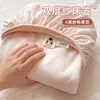 Lençol de elástico de gaze dupla camada jacquard listrado simples peça única protetor de colchão antiderrapante de cobertura total conjunto de três peças
