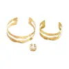 Anillo de brazo de doble capa de venta caliente transfronterizo diseño simple sentido abierto liso anillo de pulsera textura de viento fresco ajustable