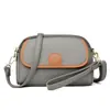 Bolso de Cuero Genuino para Mamá 2024 Nueva Moda Bolso Pequeño Multicapa Versátil para Mujer al Hombro Cruzado Bolso para Teléfono Móvil