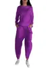 Conjunto de Pantalones Casuales de Color Sólido Deportivos Modernos con Cordones y Múltiples Bolsillos de Moda Otoño 2024 de Comercio Exterior Europeo y Americano
