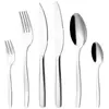 Exportar Juego de Vajilla Accesible de Lujo Estilo Occidental, Cuchara de Mesa de Acero Inoxidable Brillante para Hotel de Alta Gama, Cuchara para Comer, Cuchillo y Tenedor para Bistec