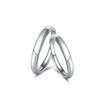 Anillo de bodas de plata de ley S925 para hombre y mujer.
