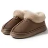 Pantuflas de Algodón para Mujer con Cubierta para el Talón, Nuevo Modelo Invierno 2026, Uso en Interiores del Hogar, Suela Gruesa, Antideslizantes, Botas de Nieve para Exteriores para Mujer