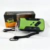 Radio de Emergencia Portátil para Camping al Aire Libre Radio AM/FM con Manivela y Energía Solar Linterna LED