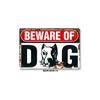Hay un perro feroz dentro, por favor no se acerque, cuidado con el perro, recordatorio cálido, perro de comercio exterior inglés, por favor no entre a menos que sea invitado, pegatina