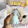 Colgante de Pelo de Mascota Cachorro Lindo Pelo Caja Transparente de Almacenamiento Llavero Colgante Creativo [Directo del Fabricante]