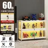 Vitrine para Miniaturas com Fechadura e Luz, Vitrine Transparente de Acrílico à Prova de Poeira para Modelos de Brinquedos e Rack de Ornamentos para Casa