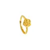 Nuevo Anillo de Oro Arena Vietnamita, Estilo Étnico, Anillo Sencillo de Flor de Rosa, Diseño Versátil para Mujeres, Suministro de Joyería Transfronteriza