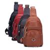Bolsa Transversal Masculina de Couro Genuíno Transfronteiriça Mochila Bolsa Masculina da Moda Bolsa de Peito Masculina Sacola Tendência Atacado Guangzhou Bolsa Feminina