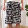 Pantalones de pijama de verano de algodón y seda para hombre, pantalones cortos casuales finos, sueltos, para uso exterior, para el hogar, pantalones deportivos de talla grande