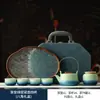 Juego de Té Kung Fu Portátil para Viaje con Bandeja de Té, Recipiente para Té, Juego en Caja de Regalo, Regalo Conmemorativo Souvenir de Alta Gama y Práctico, Personalizable