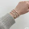 Novo Conjunto de Pulseiras de Contas Transfronteiriças Europeias e Americanas para Mulheres, Conjunto de Três Peças de Moda Vintage, Tendência de Joias Criativas Elegantes e Estilosas