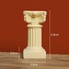 Mini candelabro de columna romana de estilo del norte de Europa para fotografía, accesorios de fondo para decoración de escritorio de sala de estar y hogar.