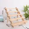 Pendientes Trapezoidales de Madera Maciza, Pendientes, Inserts de Cartón, Exhibidores de Joyería, Accesorios para Exhibición de Joyería, Muñecos de Escritorio, Exhibidores Hechos a Mano