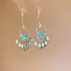 Pendientes de gota con incrustaciones de diamantes transfronterizos europeos y americanos, pendientes de lujo de alta gama, accesorios para orejas de moda de nicho, venta al por mayor desde fabricante de Yiwu