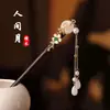 Horquilla Antigua de Imitación de Sándalo de Alta Calidad Broche Elegante para el Cabello Borla de Madera Accesorios para el Cabello Paso a Paso Hanfu Cheongsam