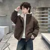 Chaqueta de una pieza de cuero y piel sintética con forro de terciopelo grueso, estilo retro para invierno, para niños y jóvenes (tallas M y L), nueva 2026 Ropa de invierno Niños Niños