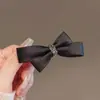 Grampo de Cabelo com Laço de Fita Branca para Mulheres Verão Super Fada Adorno de Cabeça Elegante Acessórios de Cabelo Elegantes na Parte de Trás da Cabeça