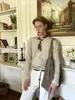 "Lã Australiana" Estilo Americano Gola Henley Cor Sólida Caimento Limpo Camada Base Básica Justa Outono/Inverno Manga Longa Malha