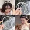 Diadema de Perlas de Alta Gama para Mujer 2025 Nuevo Estilo Diadema de Pelo Prensado Pinza para el Cabello Simple y Versátil Adorno para el Cabello Estilo Bosque para Salir Verano