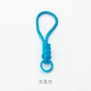 Ventas Directas de Fábrica Hogar Práctico Cosa Buena DIY Colorido Nudo Hecho a Mano Tejido Cordón Colgante Pintura para Hornear Mosquetón de Resorte