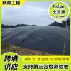 Geomembrana anti-filtraciones para balsas de relaves y fosas de biogás, geomembrana negra impermeable de HDPE engrosada para ganadería y vertederos de basura