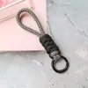 Llavero para llaves de coche de cuerda de algodón tejido a mano, cadena para bolso de teléfono móvil, colgante, bolsa para taza de vacío, cordón multifuncional anti-pérdida