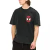 Camiseta de Pareja Transfronteriza Aliexpress Hombre Araña Mickey Camiseta de Champú Moda Verano Camiseta Estampado Retro Ropa de Algodón Regalo