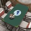 Nova Toalha de Mesa de Couro Estilo Tinta e Lavagem Chinesa Impermeável e à Prova de Óleo Doméstica Levemente Luxuosa Antiescaldante Não Lavável Almofada de Mesa para Mesa de Centro Toalha de Mesa